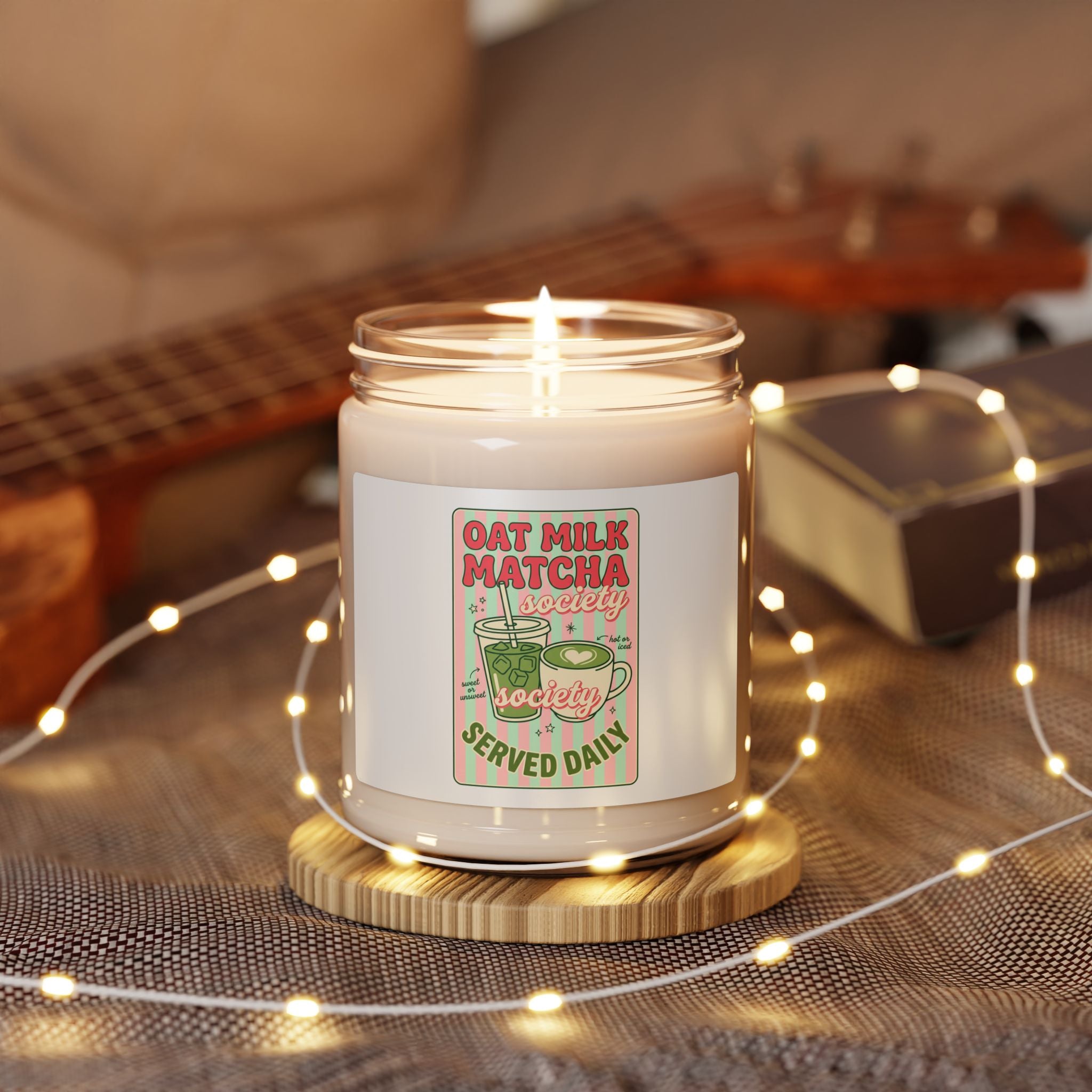 Oat Milk Matcha Society Candle | Matcha Aesthetic Soy Candle