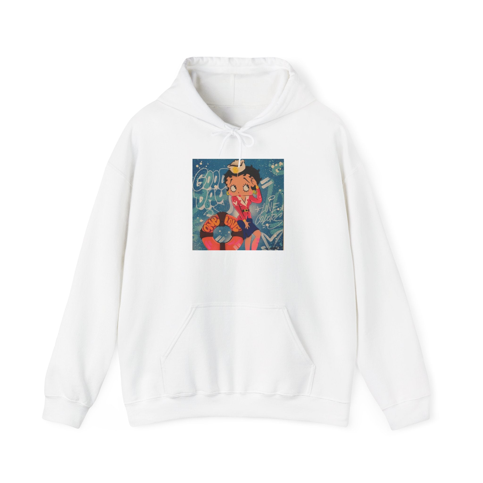 Betty Boop Retro Crowned Pinup Hoodie – Vintage Cartoon Graphic Sweatshirt
