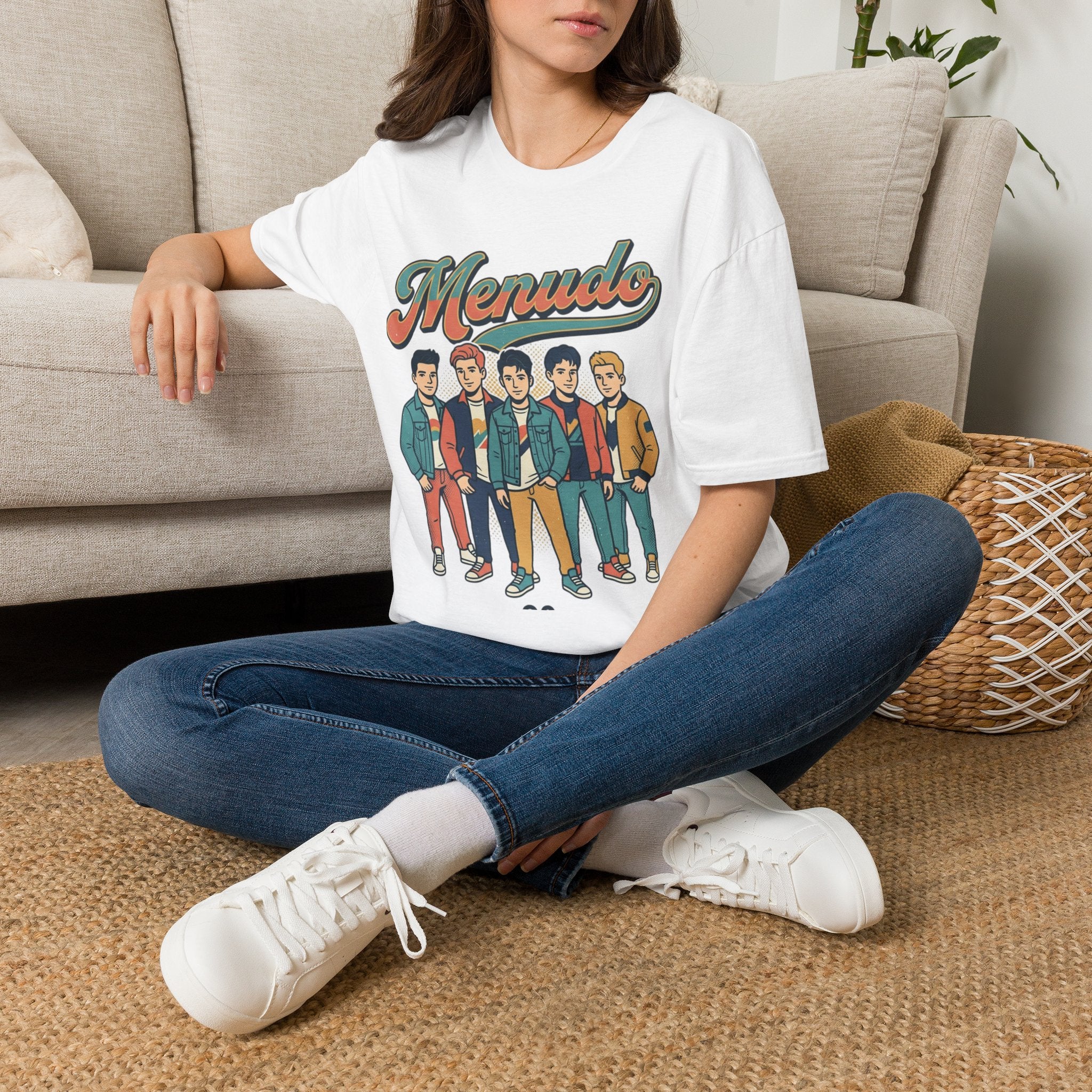 Menudo Boy Band Retro Tee — Vintage Latin Pop Concert T-Shirt