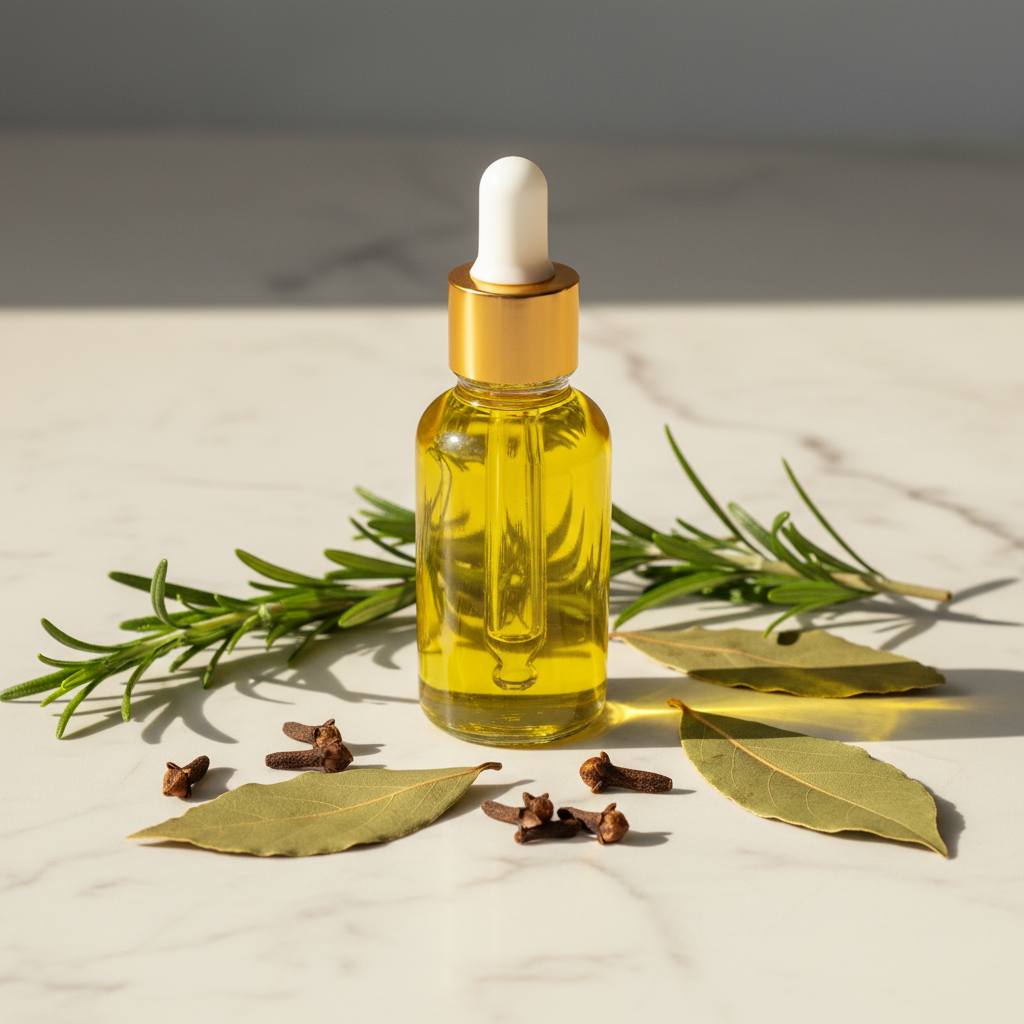 Aceite de Romero para el Cabello + Masajeador de Cuero Cabelludo Gratis